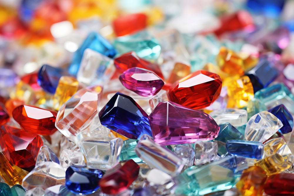 A pile of sparkling Diamonds