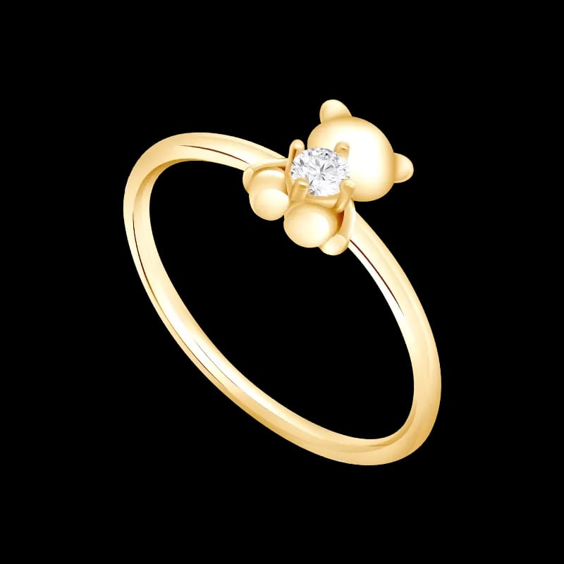 cincin teddy single bear